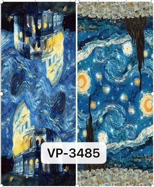 Fular para Mujer con Diseño La Noche Estrellada de Van Gogh
