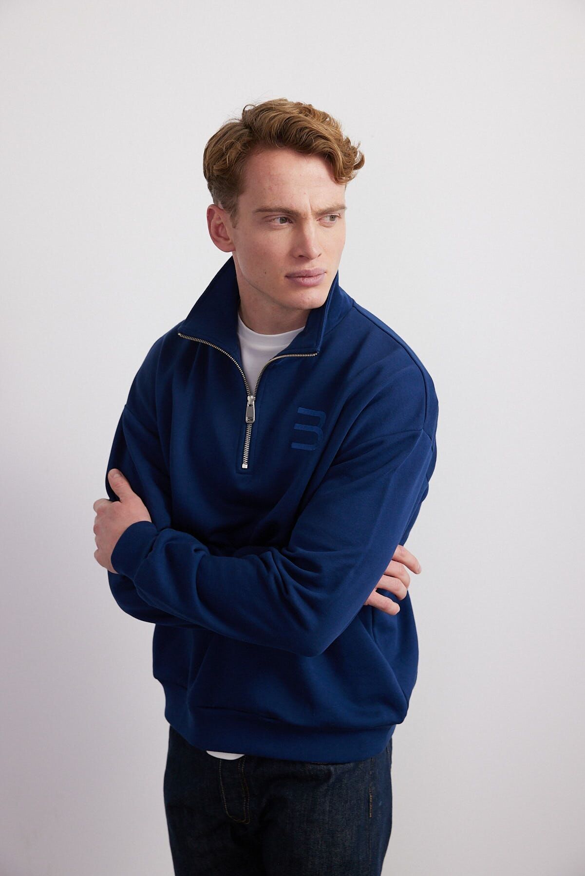 Half-Zip Men organic cotton (m)