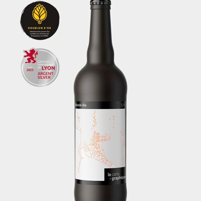 Organic Blond Beer 75cl - Carto-Graphic
