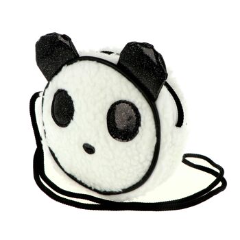 Sac à tête de panda - Rond - Avec fermeture éclair - Avec longue bandoulière 1