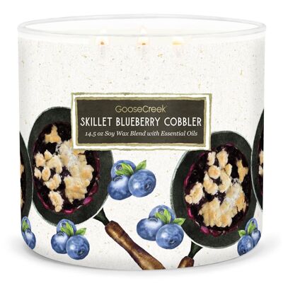 Wilderness Skillet Blueberry Cobbler Large 3-Wick Candle