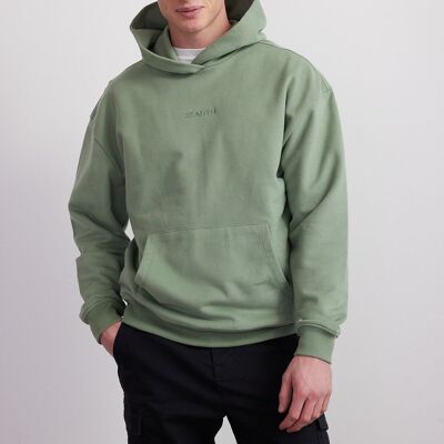Sweat à capuche unisexe en coton bio mélangé (m)