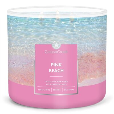 Pink Beach Große Kerze mit 3 Dochten
