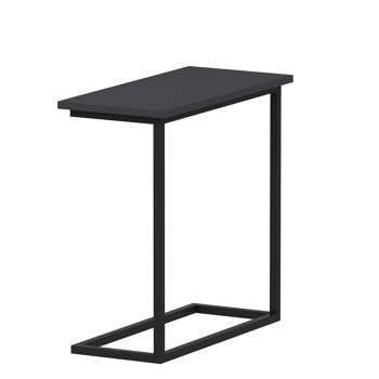 Table d'appoint Narin anthracite noir avec pieds en métal 64x62x30 cm 1