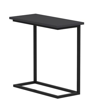 Table d'appoint Narin anthracite noir avec pieds en métal 64x62x30 cm 8