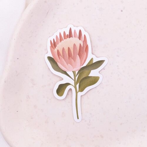 Sticker Protea Vinyl - Aufkleber Boho Flower Kiss Cut