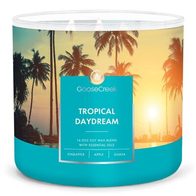 Tropical Daydream Große 3-Docht-Kerze