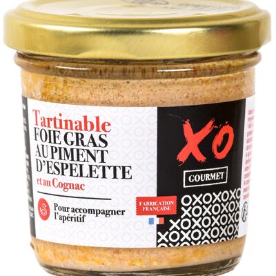 Spreadable foie gras with Espelette pepper and XO cognac