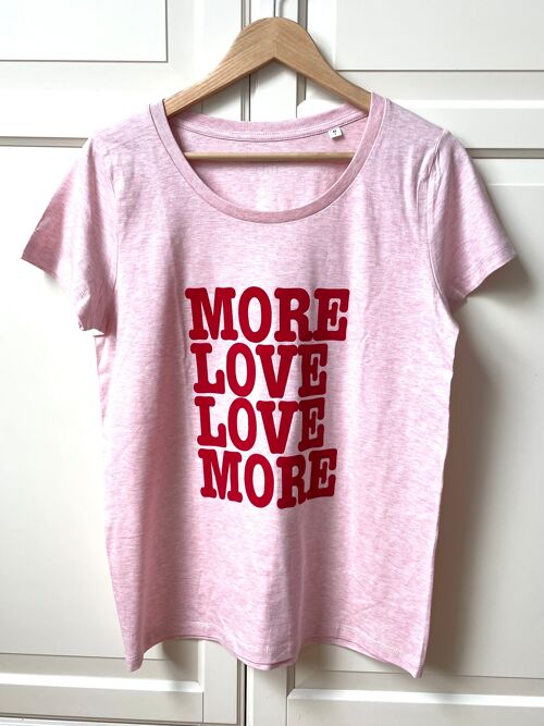 Tee shirt "more love love more" en coton bio