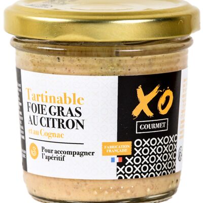 Foie gras para untar con limón y coñac XO
