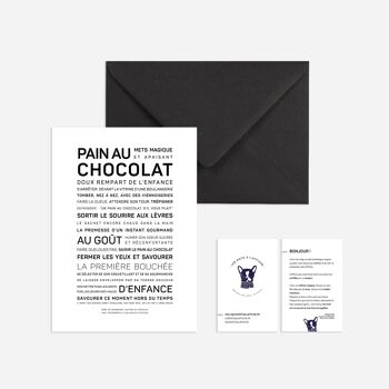Affiche Pain au chocolat (A2, A3, A4, A5, mini) 2