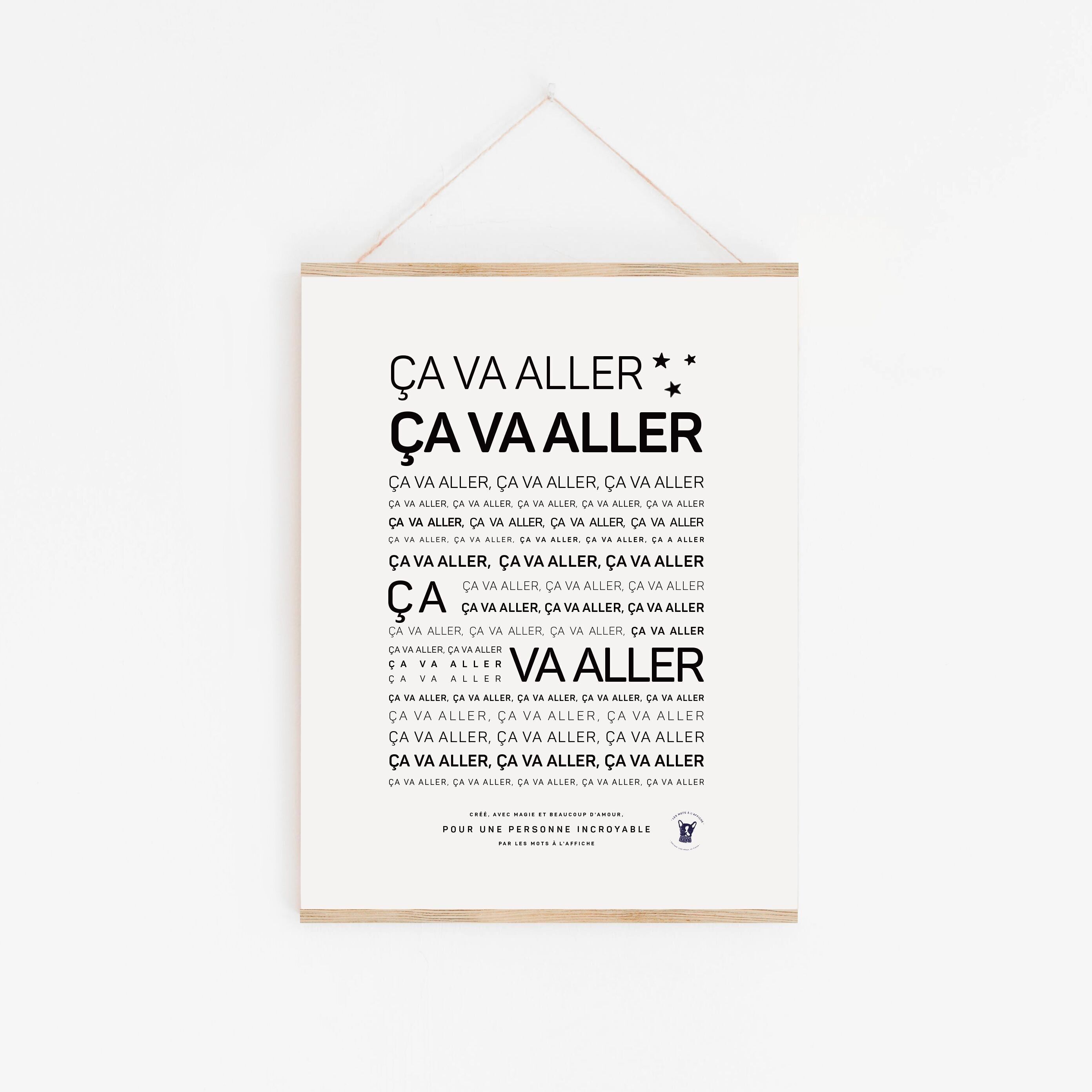 Affiche Mantra Ça va aller (A2, A3, A4, A5, A6)