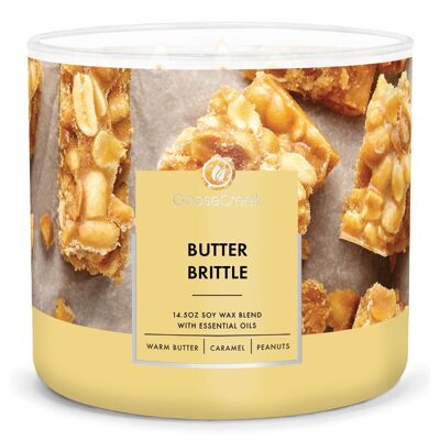 Candela grande a 3 stoppini Butter Brittle