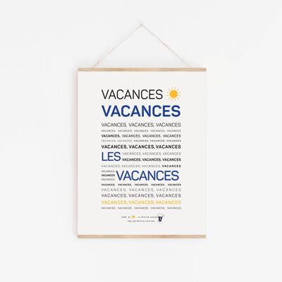 Vacanze, poster delle vacanze (A2, A3, A4, A5, mini)