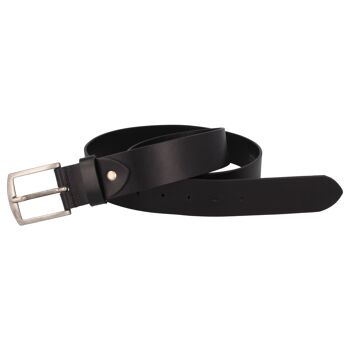 Ceinture Homme Cuir Cuoio Jeans Noir 2