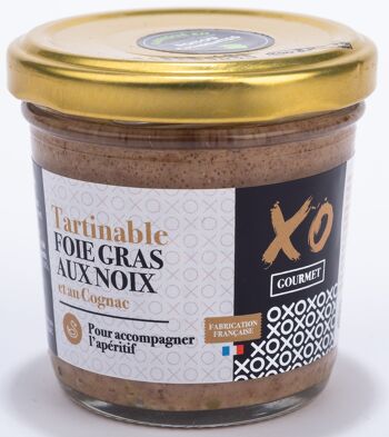 Tartinable foie gras aux noix et au cognac xo