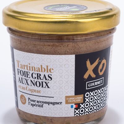 Spreadable foie gras with walnuts and XO cognac