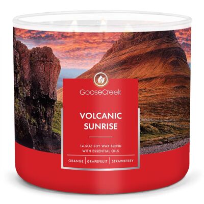 Volcanic Sunrise Große 3-Docht-Kerze