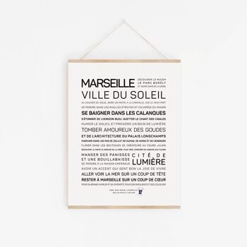 Affiche Marseille, ville du soleil (A2, A3, A4, A5, mini) 1