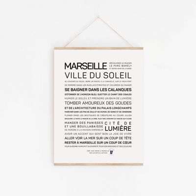 Poster Marseille, city of the sun (A2, A3, A4, A5, mini)