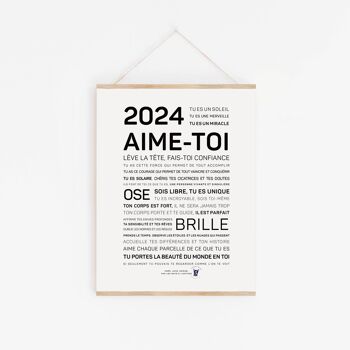 Affiche 2024, aime-toi (A2, A3, A4, A5, mini) 1