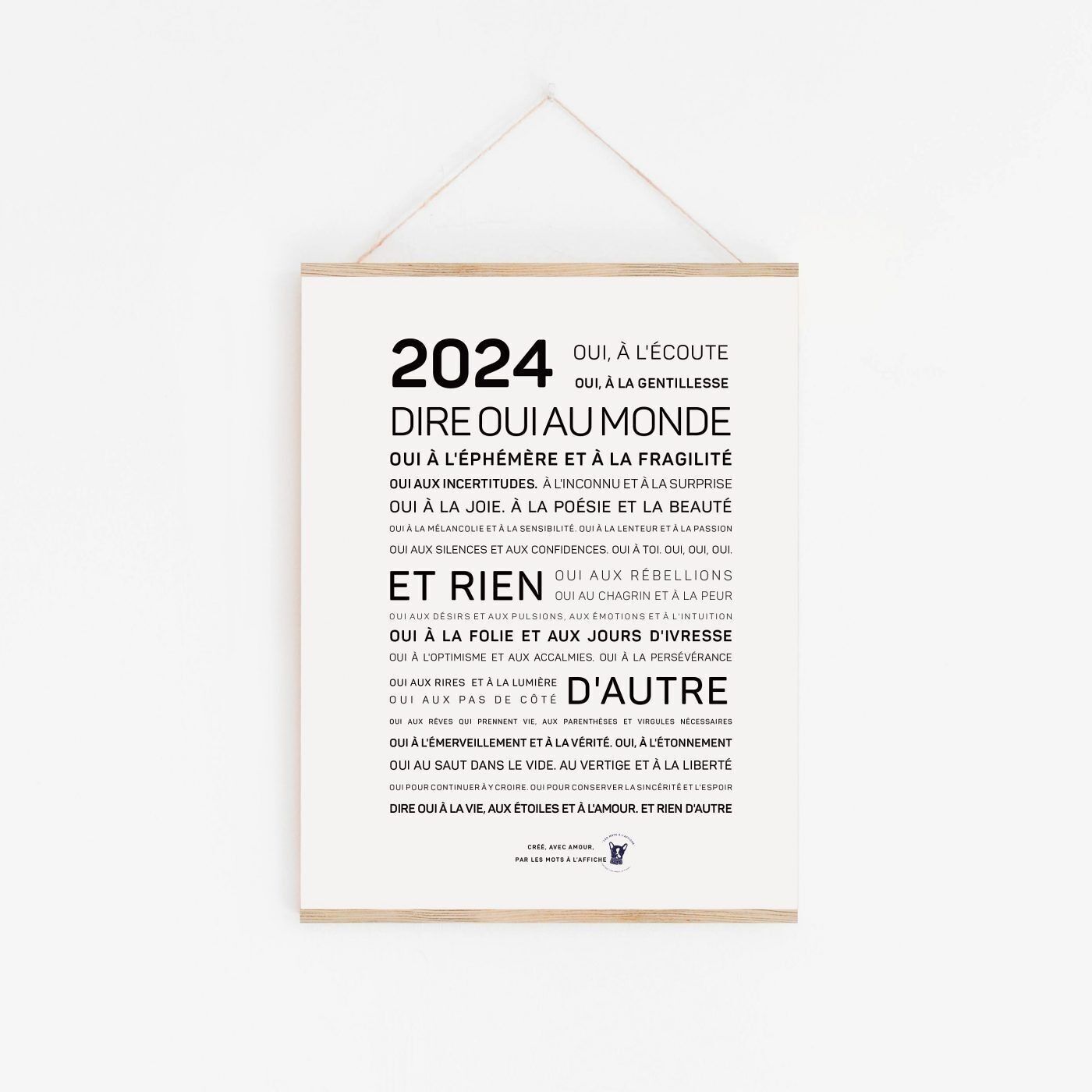 Poster 2024, Sag Ja zur Welt (A2, A3, A4, A5, A6)