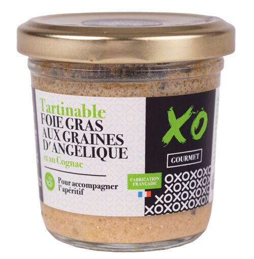 Tartinable foie gras aux graines d'angélique et au cognac XO