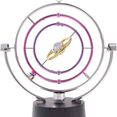 Backbayia Perpetual Movement Game Milky Way Annularity Model Dynamic Toy Orbit Plastic Metal
 Colour:Silver
