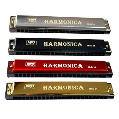 Metal Harmonica 24 Holes