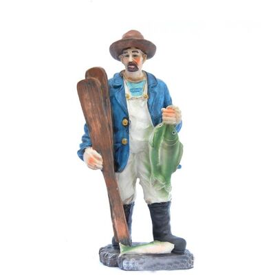 Resin Decorative Figurine Miniature Fisherman Marine Crew NavyMediterranean Decor