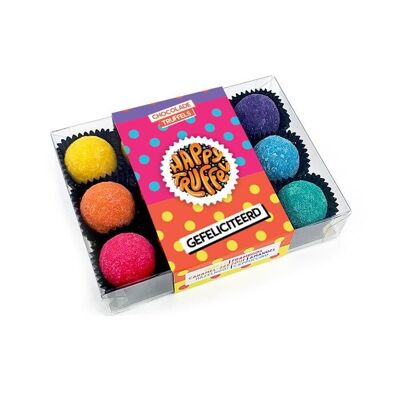 Trufas de chocolate – Mix “Felicitaciones” (12 piezas)