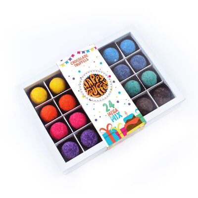 Truffes au chocolat – Mega mix – Party white (24 pièces)