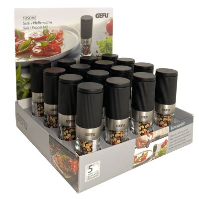 Display salt or pepper mill TUSOME, 16 pieces