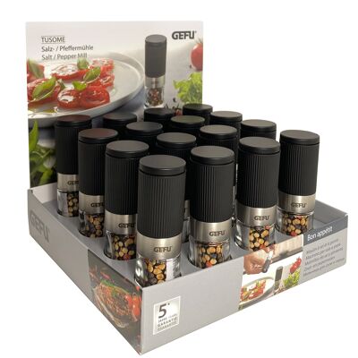 Display salt or pepper mill TUSOME, 16 pieces