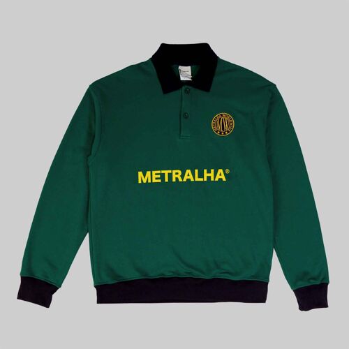 Metralha Court Polo Sweatshirt (green/navy)