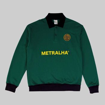Metralha Court Polo Sweat-shirt (vert/bleu marine) 1