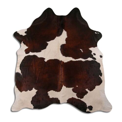 Brown & White Cowhide L