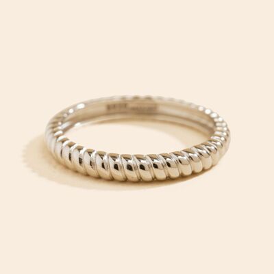 Croissant Ring Silver