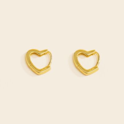 Boucles d'oreilles en forme de coeur