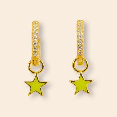 Hoops Green Enamel Star