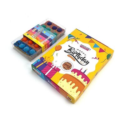 Lamelles de chocolat Coffret cadeau fête « Happy Birthday »