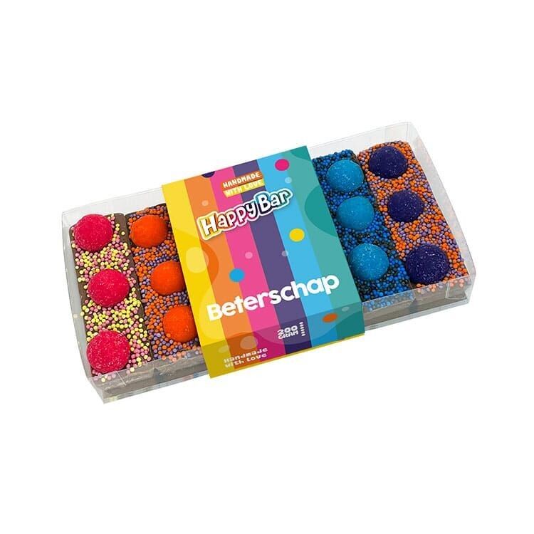 Schokoladenstreifen – HappyBar „Tasting“ „Gute Besserung“ (200g)