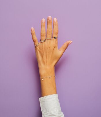 Bague Simple Torsadée Argent 2