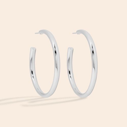 Statement Hoops Silver
