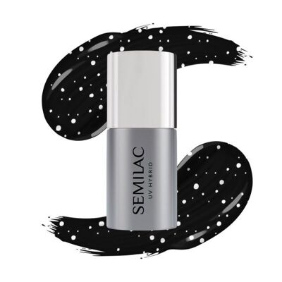 Semi-Permanent - T19 Top coat Semilac Top No Wipe White Sprinkles 7ml