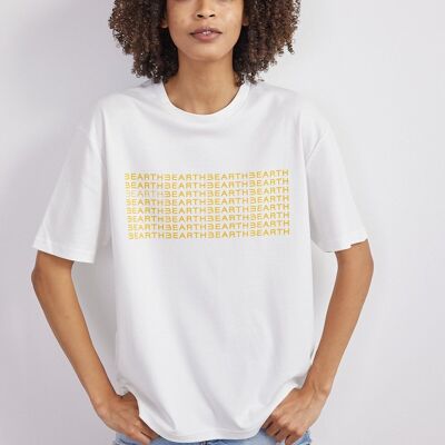 T-Shirt Unisexe BEARTH Scan Code Imprimé Coton Biologique