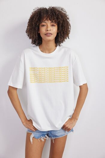 T-Shirt Unisexe BEARTH Scan Code Imprimé Coton Biologique 1