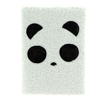Cuaderno A5 - Forrado carita de Panda - Hojas con líneas