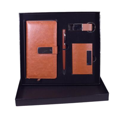 Men Gift Set Leather Notebook