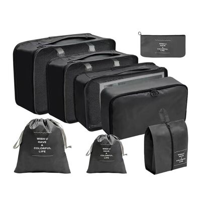 Cubi per l'organizzazione dell'imballaggio dei bagagli Organizzatore per borse da viaggio da 8 pezzi